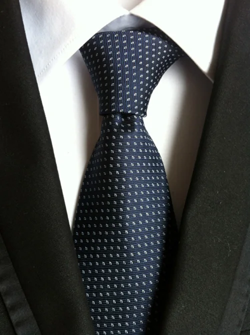 Мужской галстук в синюю и черную полоску деловой мужские галстуки коллегы