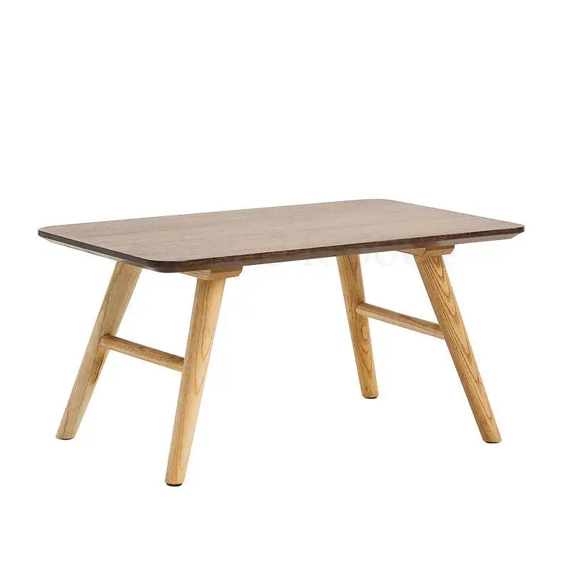 Скандинавский черный ореховый залив журнальный столик для спальни компьютерный