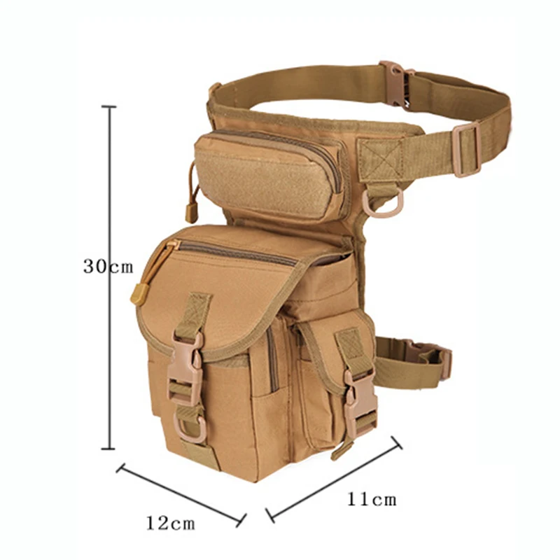 

Waterproof Oxford cloth camouflage style one-shoulder messenger journalist photography sports new leg bag waist bag
