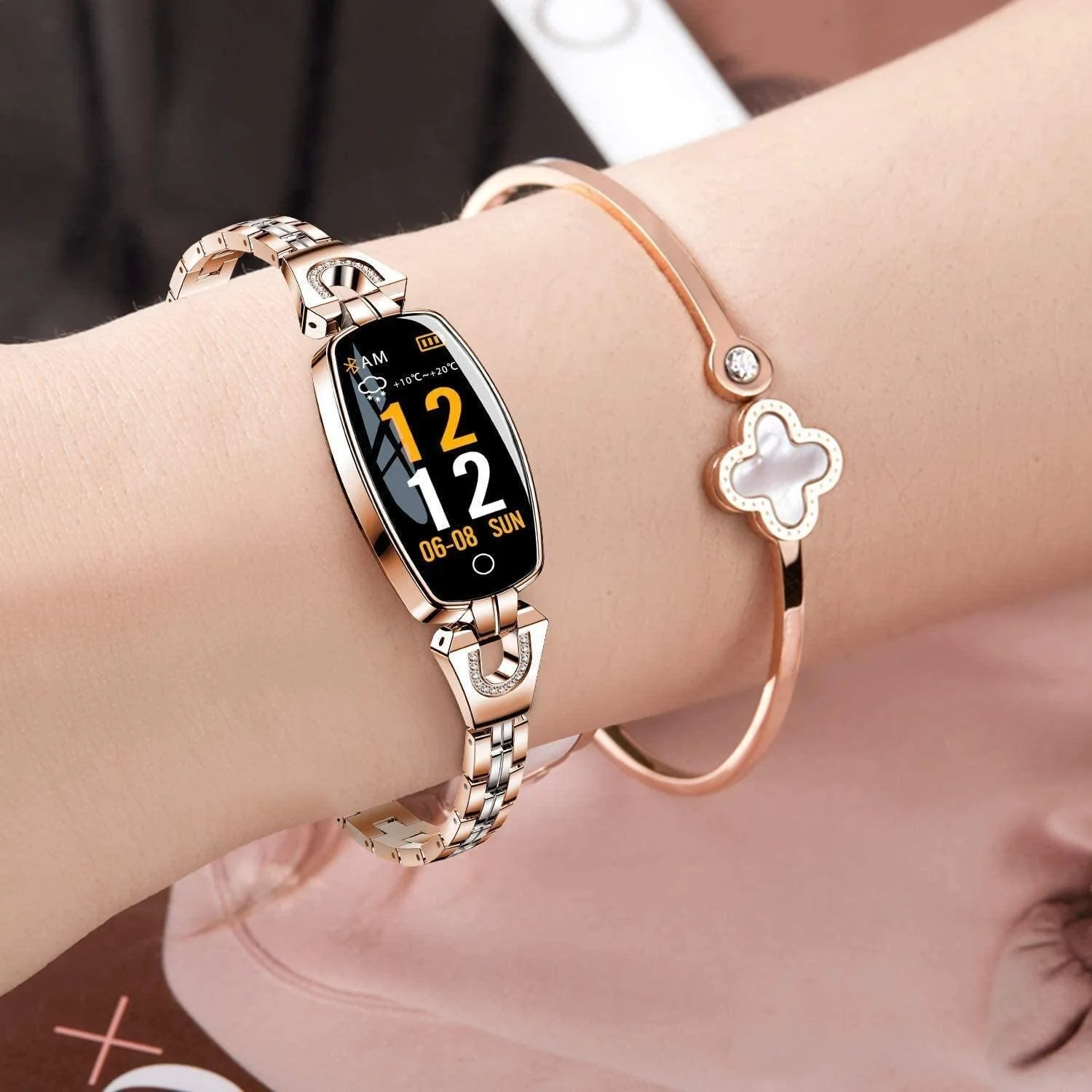 LEMFO H8 фитнес браслет для женщин спортивные Смарт часы 2018 Водонепроницаемый