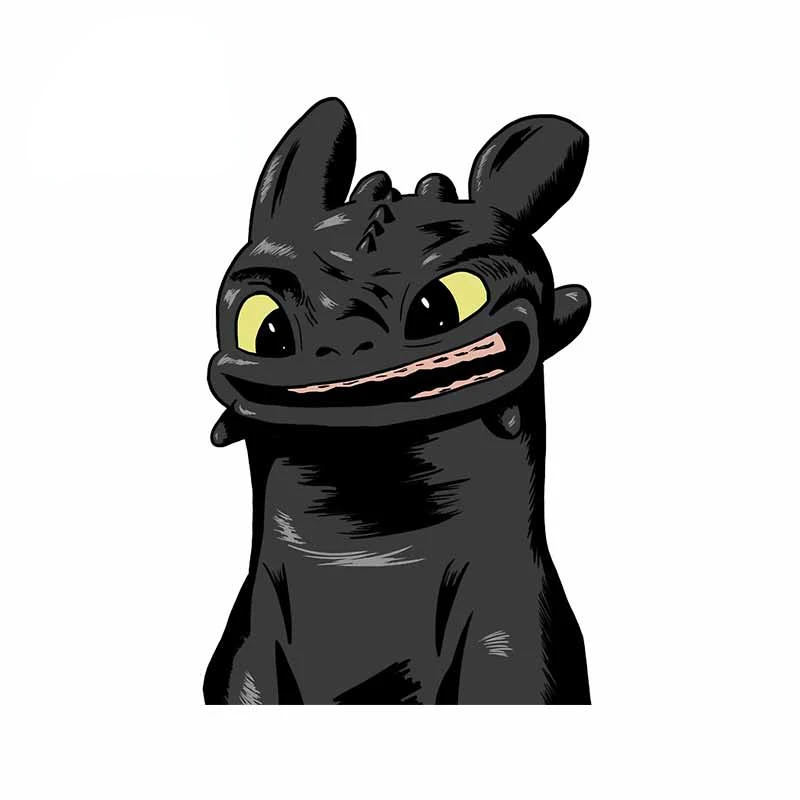

Toothless Monster Car Stickers Personality Refrigerator Windshield Decal Motorcycle DIY Trolley Case Helmet Wall Decoration