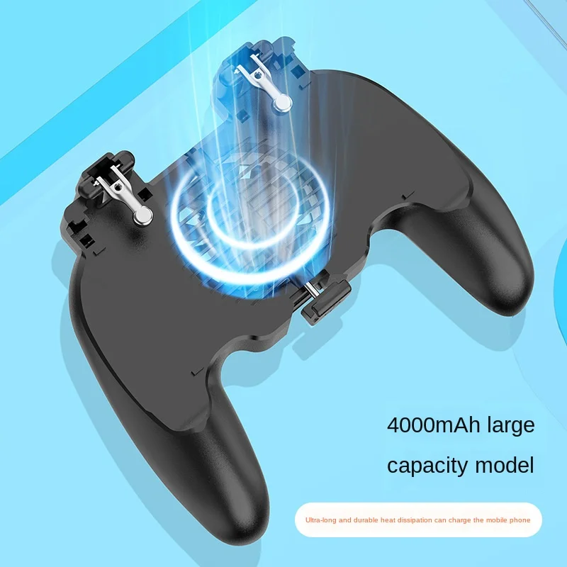 

Pubg Controller Phone Gamepad Pubg Mobile Trigger L1R1 Shooter Joystick Game Pad Holder Cooler Fan with 2000/4000mAh Power Bank