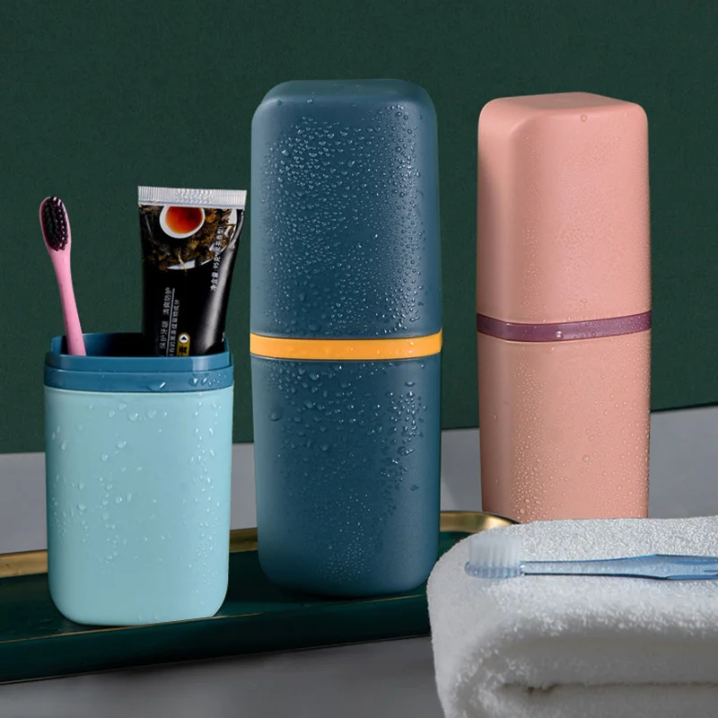 

Portable Toothbrush Holder Box Outdoor Travel Camping Toothbrush Storage Organizer Case Bathroom Accessories Toothpaste Box