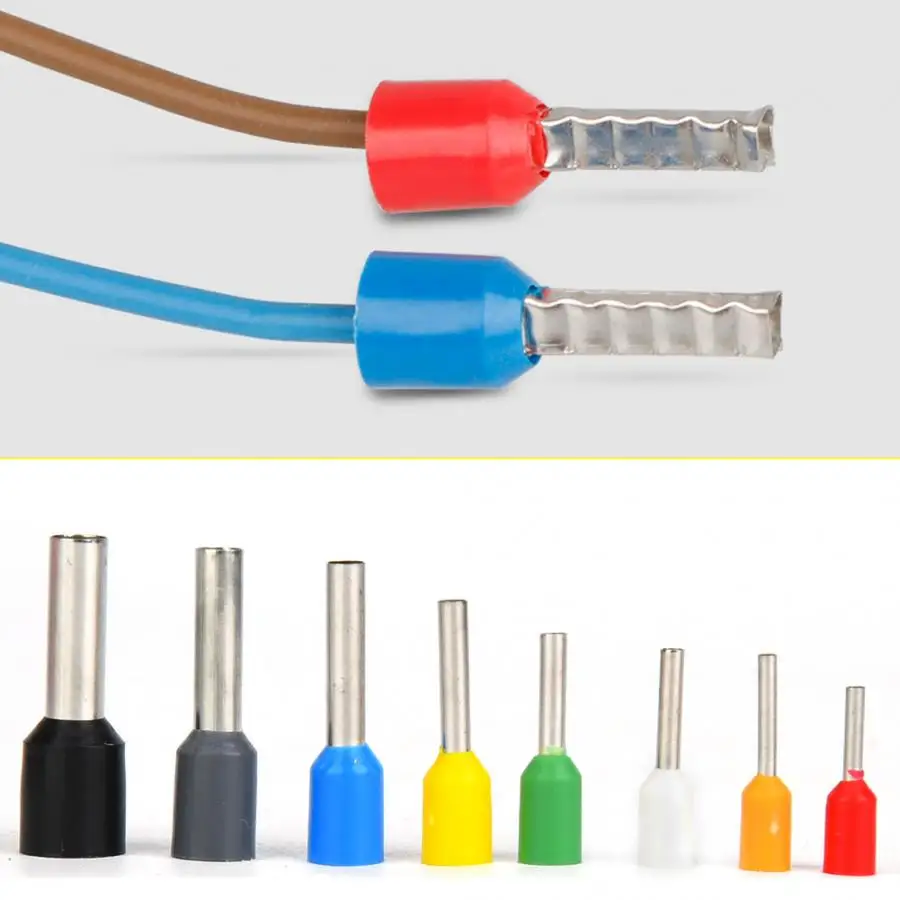 400 шт. Соединительный разъем обжимной терминал Оловянная медь с ПВХ-изолятор