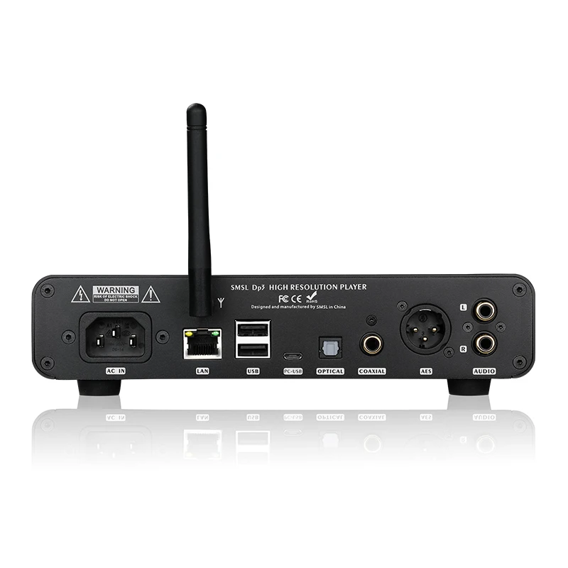 SMSL DP3 DAC ES9018Q2C USB Декодер Усилитель сбалансированный цифровой Bluetooth4.0 LAN сеть WIFI DSD