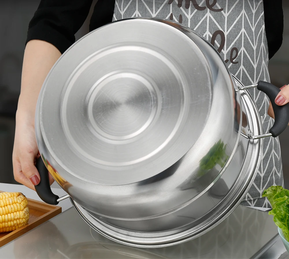 

Stainless Steel two Three layer Thick Steamer pot Soup Steam Pot Universal Cooking Pots for Induction Cooker Gas Stove steam pot