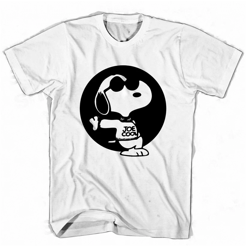 Peanuts Snoopyz Joe Cool Man женская футболка американский размер Em1 высокое качество