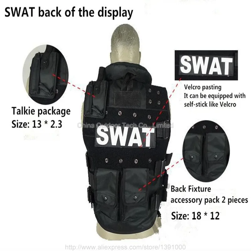 Swat Military Airsoft Tactical Vest Hunting Combat Training Protective | Спорт и развлечения