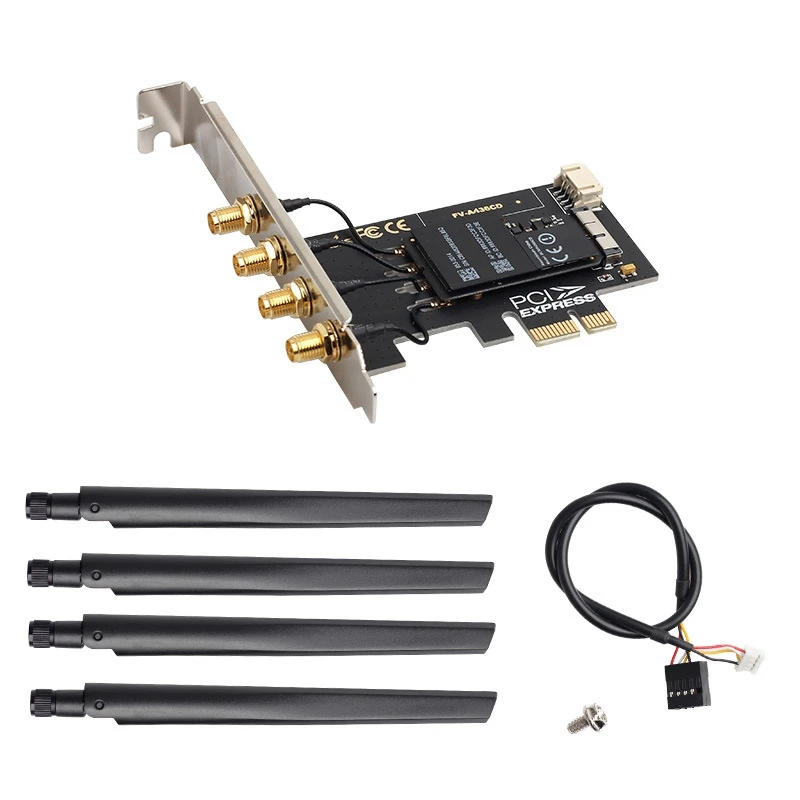 Dual Band PCIe Wifi Card Adapter 1750Mbps 802.11Ac BCM94360CD WiFi Bluetooth PCIE Adapter for MacOS Hackintosh