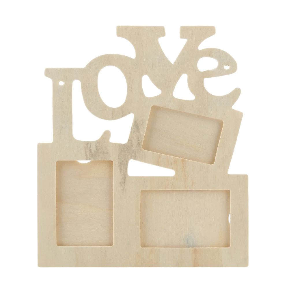 1 шт. деревянная фоторамка в форме сердца сделай сам | Дом и сад