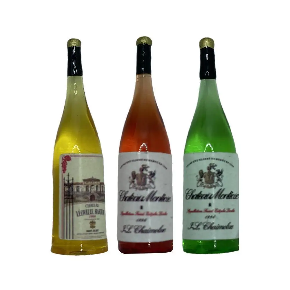 

New 1pcs Dollhouse Miniature Drinks 1/12 Scale Mini Wine Bottle food for Doll House Kitchen Toy