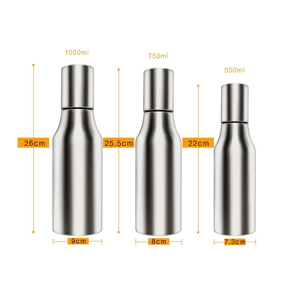 Герметичный горшок для масла из нержавеющей стали емкость специй соуса уксуса