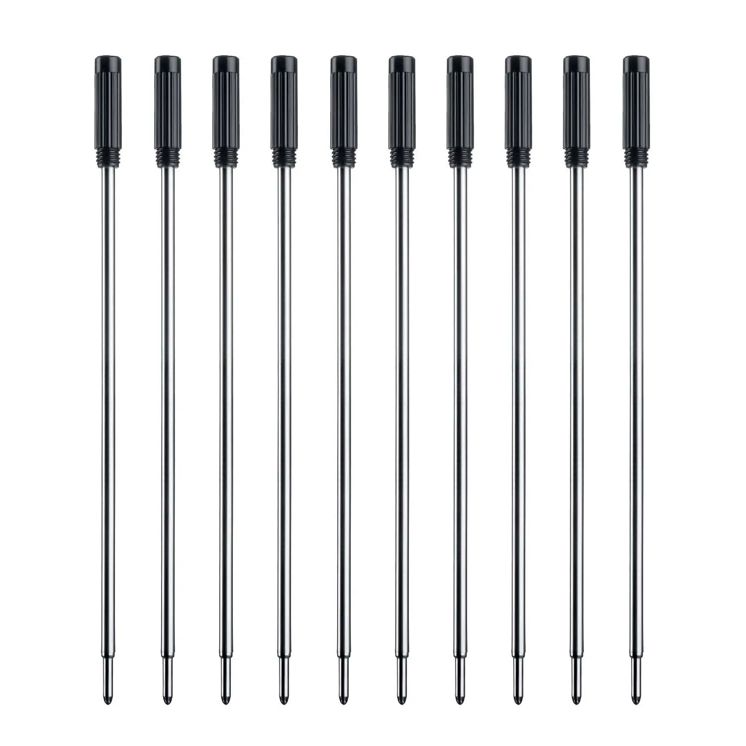

10 Pcs Pen Refill Blue Black Ink Ballpoint Ball Point Pens Refills For High Quality Writing Wholesale Office School Supplies