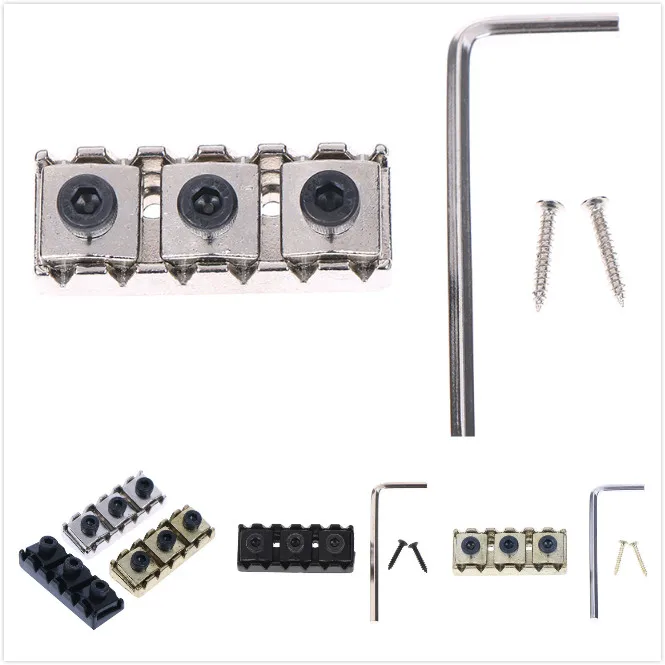 

1Set Electric Guitar String Pillow Double Electric Guitar Locking Nut String Lock With Wrench Guitar Parts & Acc 43mm