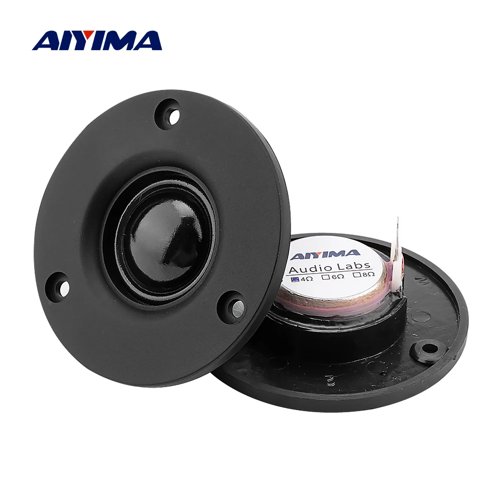 

AIYIMA 2Pcs 3 Inch Tweeter Speaker 25 Core Silk Membrane 4 6 OHM 20W Treble Loudspeaker HIFI Sound Speaker Home Theater DIY