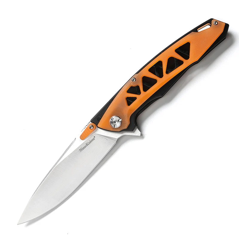 Orange Nimoknives YGGDRASIL Флиппер складной нож G10 ручка 440C Лезвие шарика bearig Кемпинг Охота Открытый выживания Ножи edc инструменты - Цвет: Orange