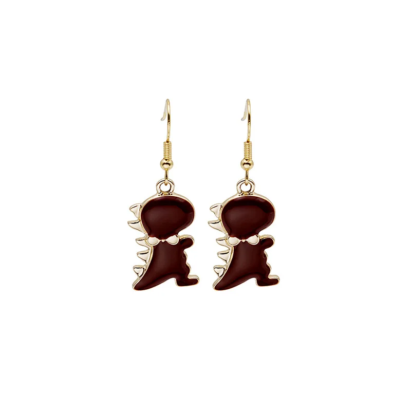 

Cute Cartoon Dinosaur Pendant Earrings Girl Earrings Hook earrings Jewelry Women Animal Earrings Accessories