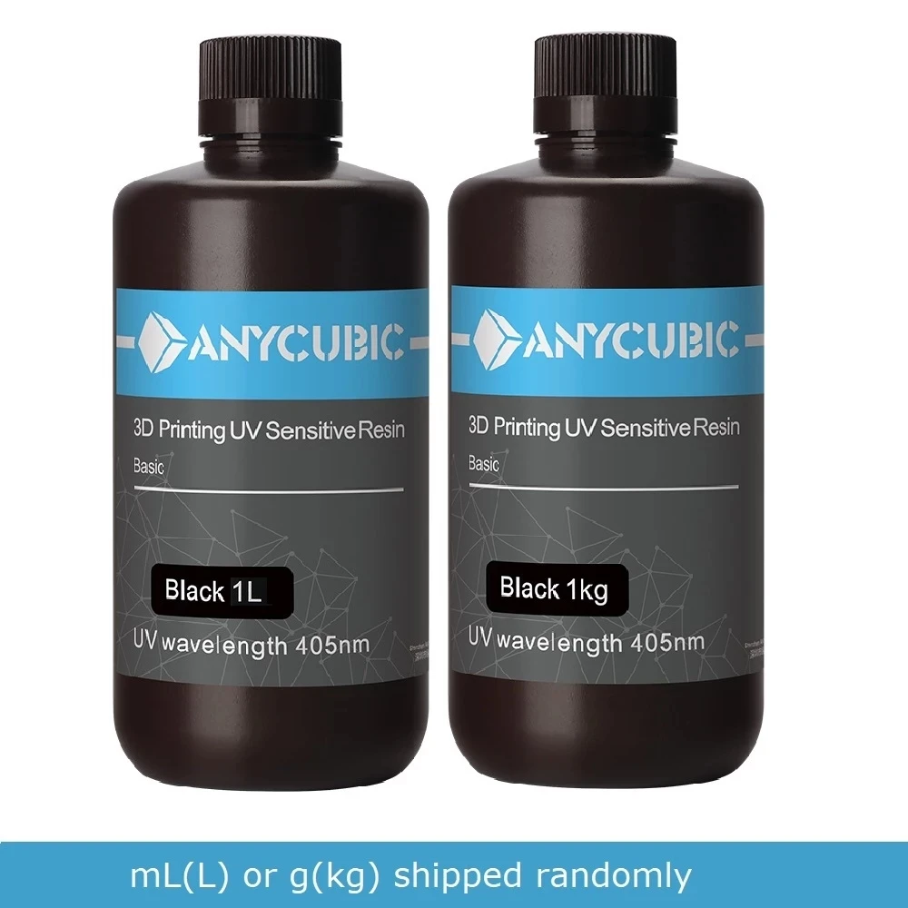 2 шт./лот ANYCUBIC 405 нм УФ-смола для 3D принтера Photon LCD УФ-чувствительная смола 1 л жидкий