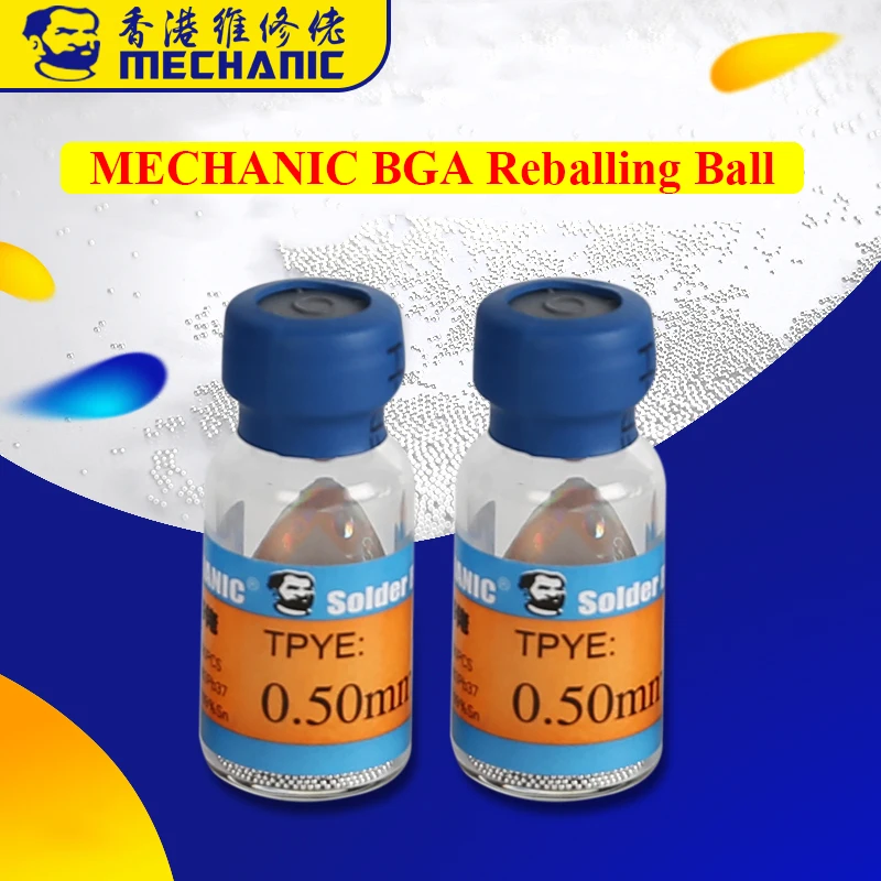 Шарики для реболлинга Mechanic BGA 0 2/0 25/0 3/0 35/0 4/0 45/0 5/0 55/0 6/0 65 паяльный шар