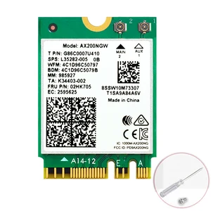 Беспроводной двухдиапазонный 2400 Мбитс WiFi 6 для AX200 NGFF M.2 Bluetooth 5,0 Wifi сетевая карта AX200NGW 2,4G5G 802.11acax MU-MIMO Wifi