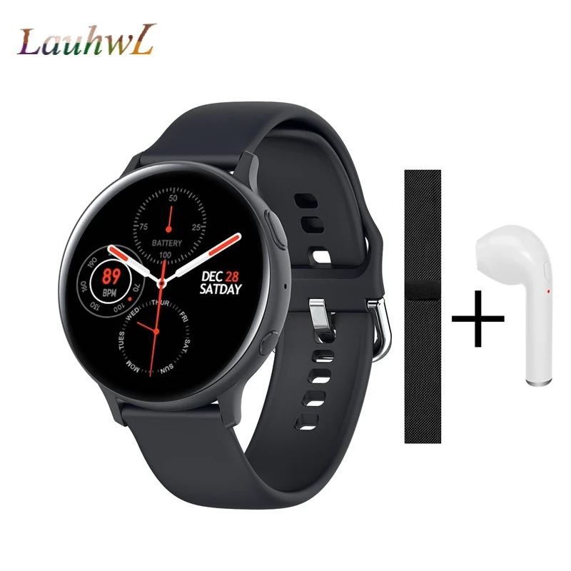 Женские умные часы S2 круглый сенсорный экран Ip68 водонепроницаемый ЭКГ частота