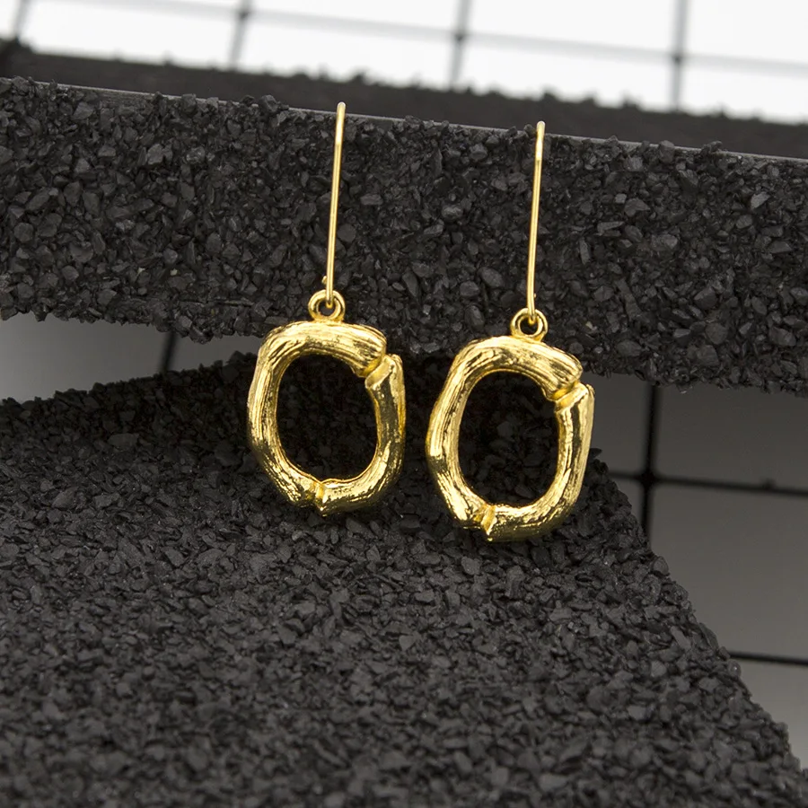 Женские серьги капли с золотыми буквами популярные трендовые золотые индийские