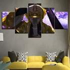 Холст Аниме рассекающий демонов Zenitsu Agatsuma картина HD печать плакат 5 шт. для настенной живописи Современная гостиная домашний декор