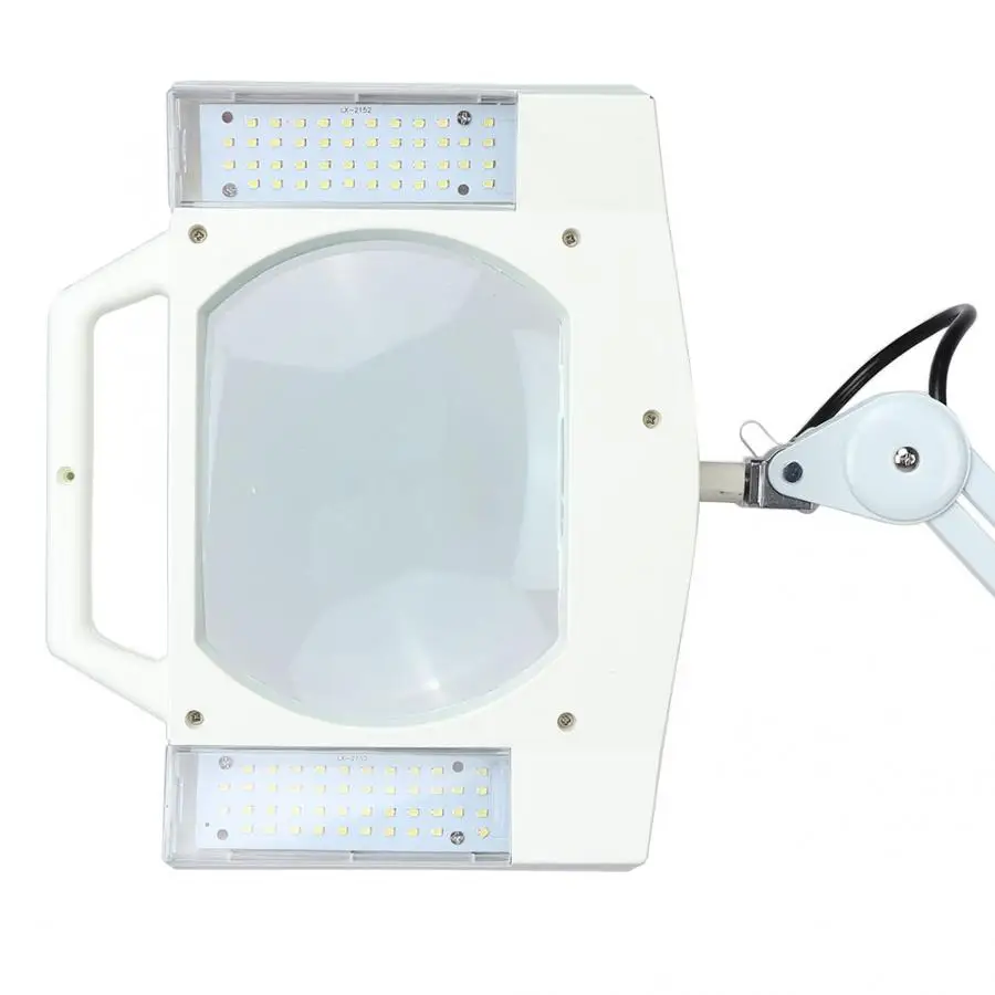 LED 5X освещенная Лупа световая стойка с лупой лампа красота увеличительное ЕС Plug
