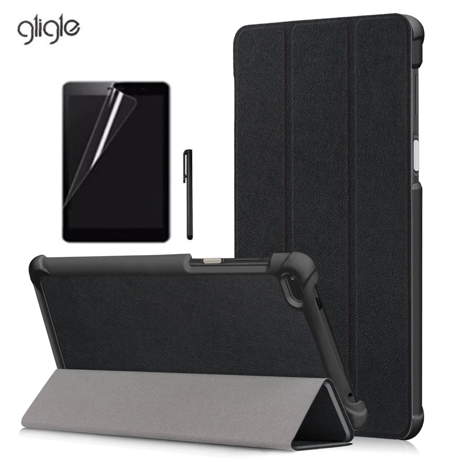 Чехол gligle для Lenovo Tab 7 4 &quot(TB 7504F) Магнитный кожаный чехол планшета + экранная пленка