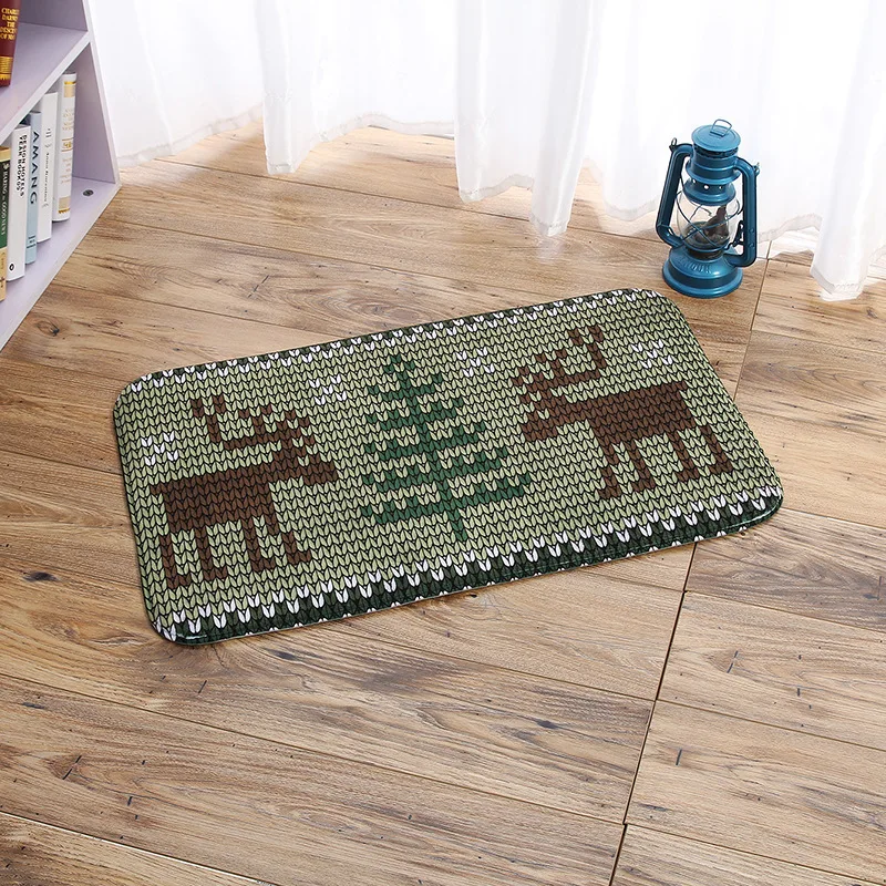 Шерстяная система лесная маленькая Milu печать Дверной коврик коридор лобби перед