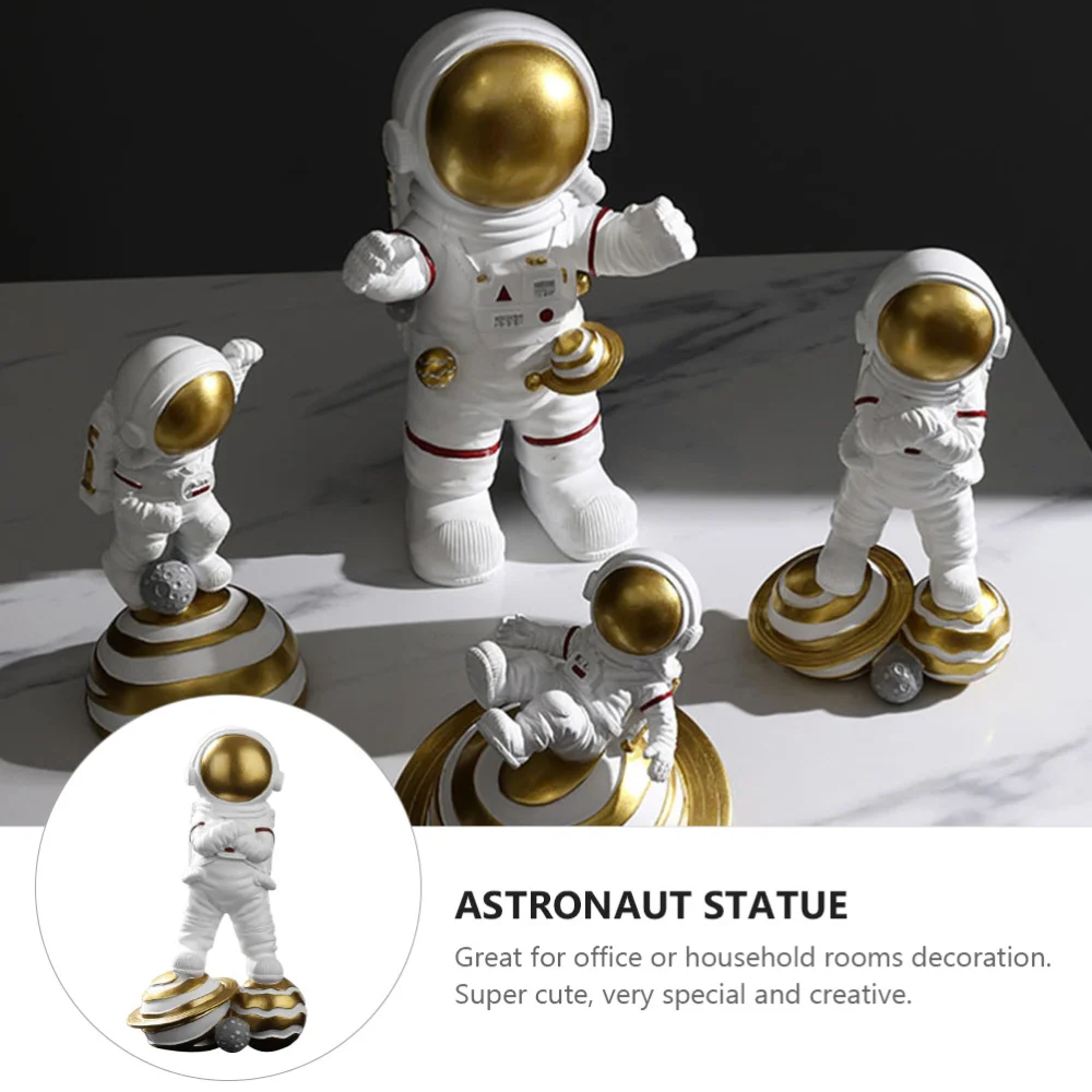 

1pc Resin Astronaut Adornment Tabletop Astronaut Statue for Office Home