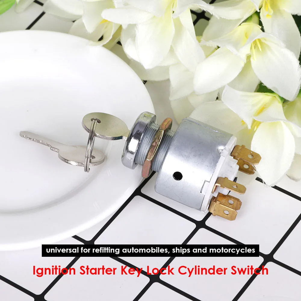 12V Замок зажигания автомобиля переключатель управления 4 положения w/ключи Набор