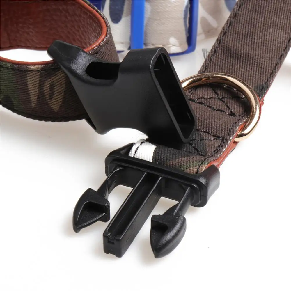 Лидер продаж ошейник для домашних питомцев с пряжкой камуфляжный собак бантом