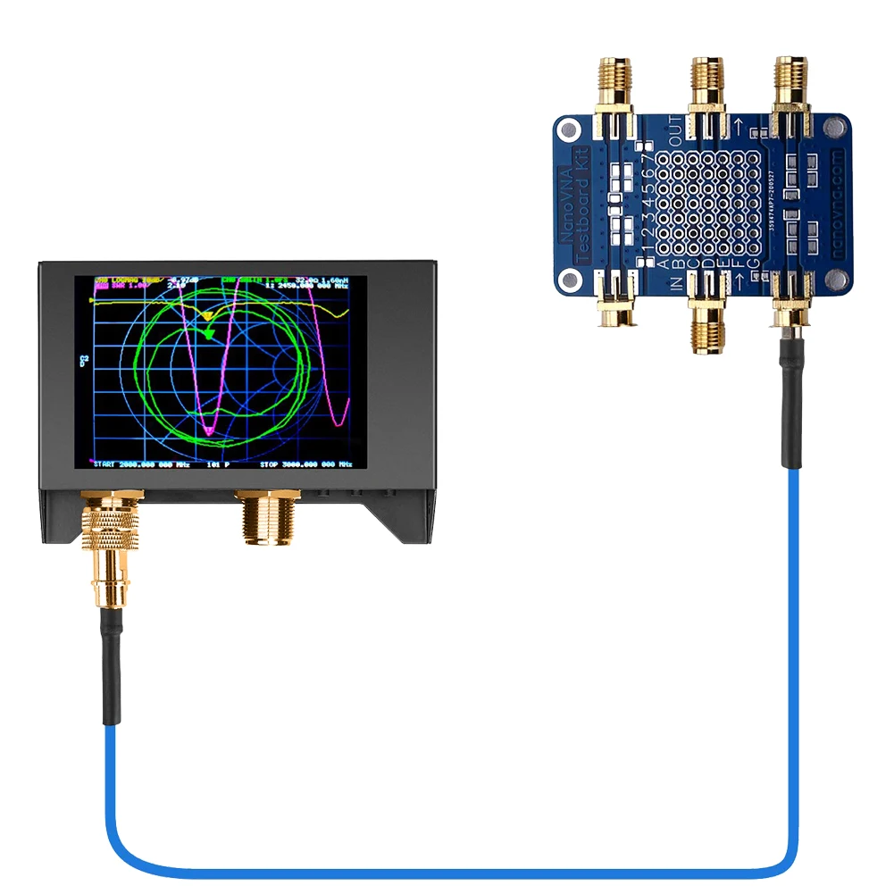 

Network Analyzer Vector Network Analyzer LCD Display VNA VNA HF VHF UHF UV 50kHz-3GHz Vector Antenna Analyzer Built-in Battery