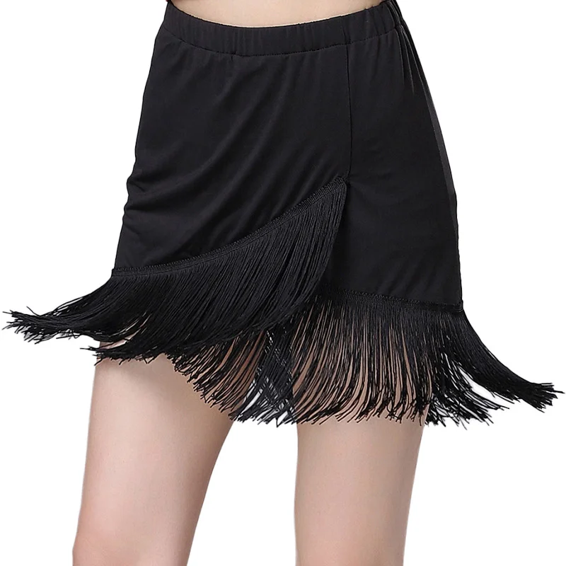 

New Women's Tassled Latin Dance Skirt Adult's practice clothes Latin Dance Dress Tango/Cha Cha Samba Competition Costume