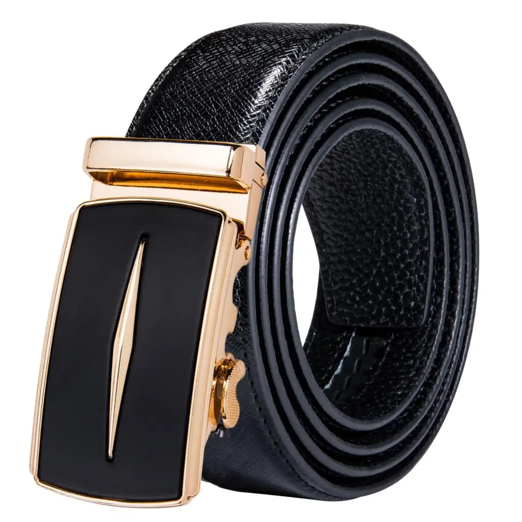 Мужской дизайнерский ремень из натуральной кожи с автоматической