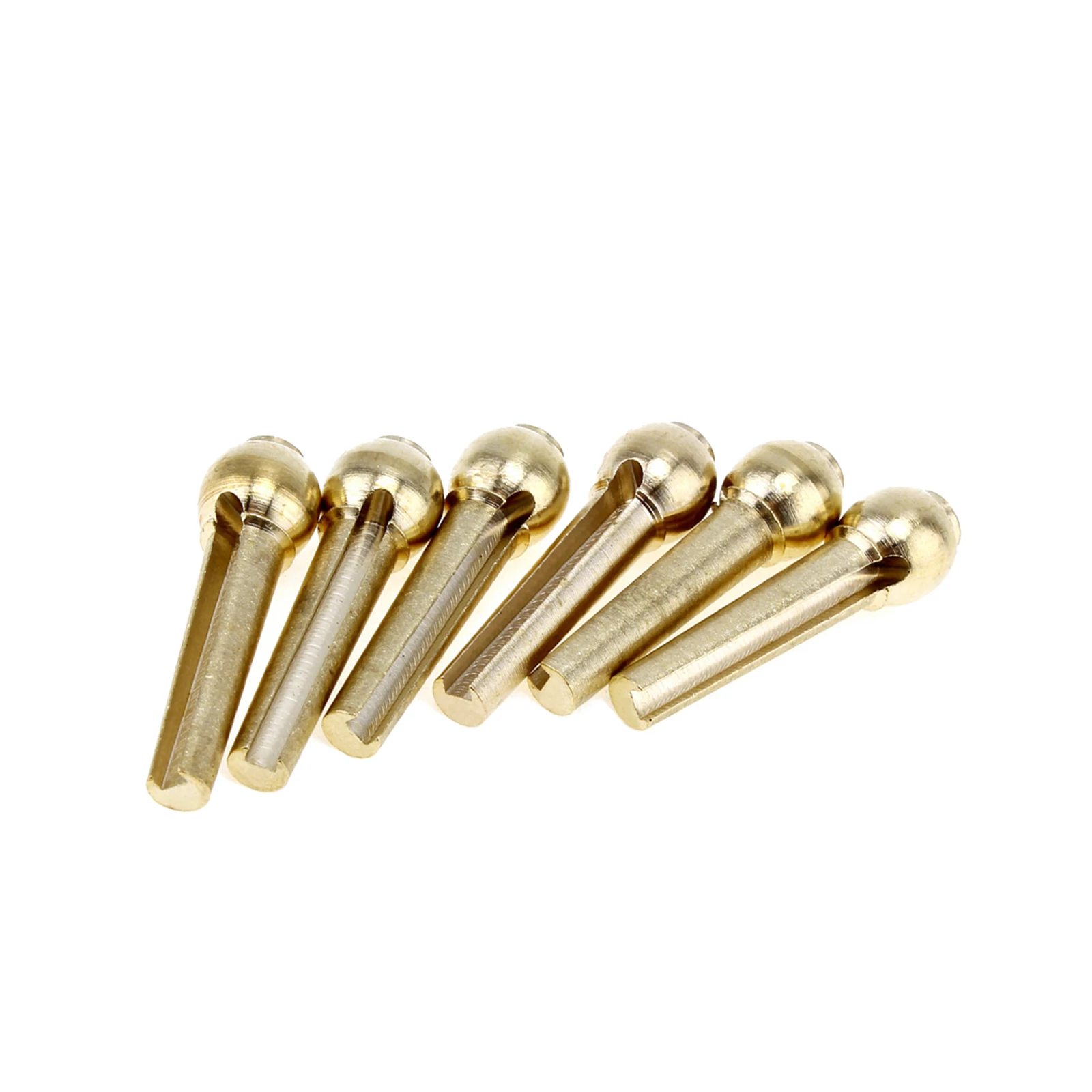 

Metal Acoustic Guitar Bridge Pins 6pcs Brass Guitar Strings Fixed Cone String Pins String Nails