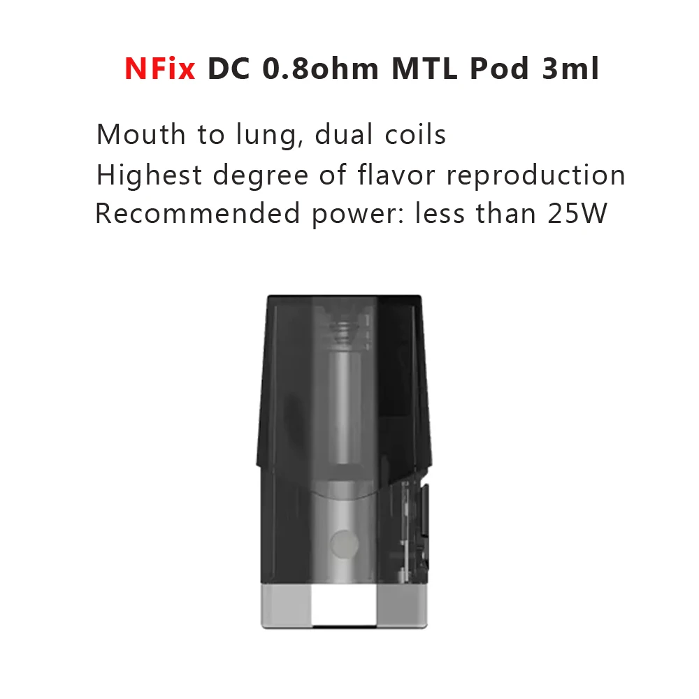 

3pcs/lot Smok Nfix Pod DC MTL 0.8ohm Meshed MTL Coil Cartridge Electronic Cigarette Vape NFIX Atomizer For SMOK Nfix Kit