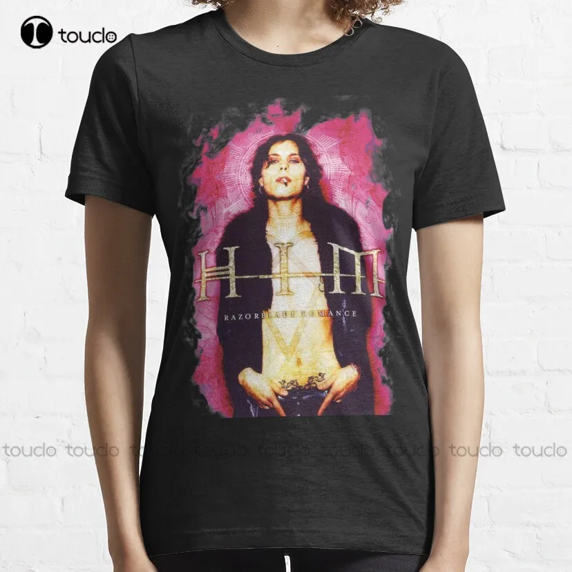 Мужская футболка с надписью He Band Vv H I M-His Ville Valo Razorblade |