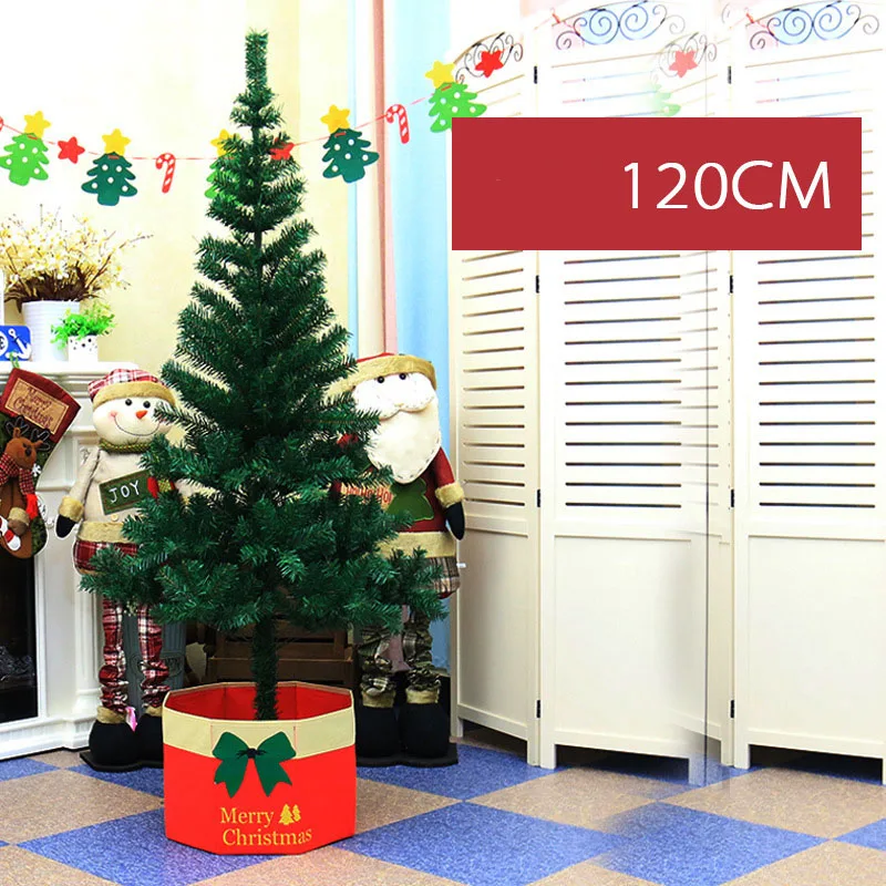 Имитация рождественской елки 60 см/120 mPVC сосновая игла Рождественская елка розовый зеленый Рождественская вечеринка домашний Декор набор аксессуаров подарок