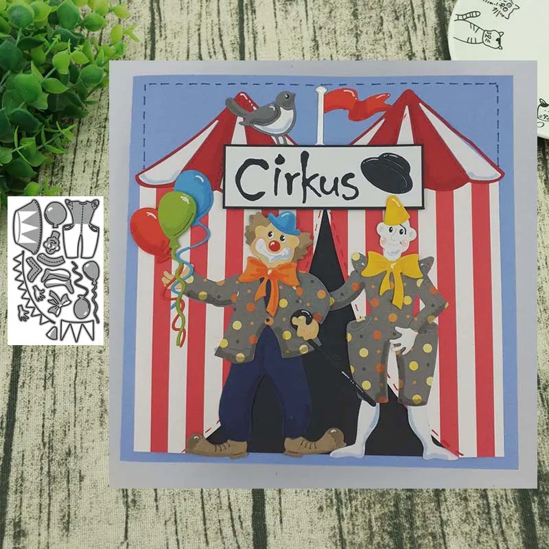 Маленький уход за кожей лица клоун металлический Трафаретный вырубной штамп