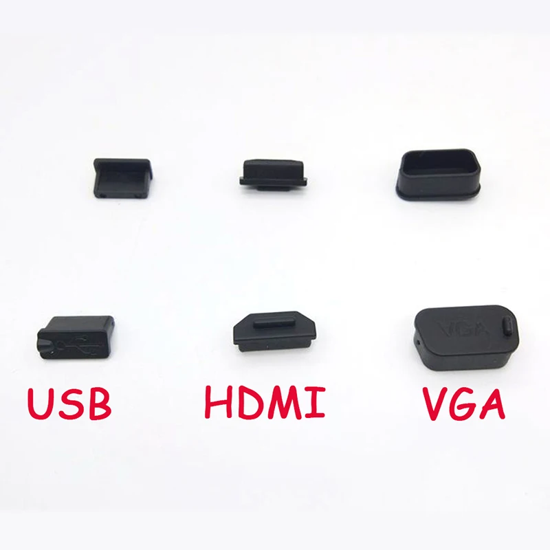 

USB/HDMI/VGA Dust Plug Waterproof Rubber Stopper Notebook Dust Cover For Digital Product