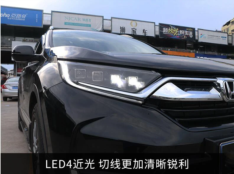 Видео шоу 2 шт~ 2019y автомобиль bupmer головной свет для Honda CR V CRV фары автомобильные аксессуары все в светодиодный туман для headlamp фары