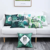 outdoor throw pillow covers double sided decorative waterproof cushion cover thicken tropical pillow case for garden patio home
