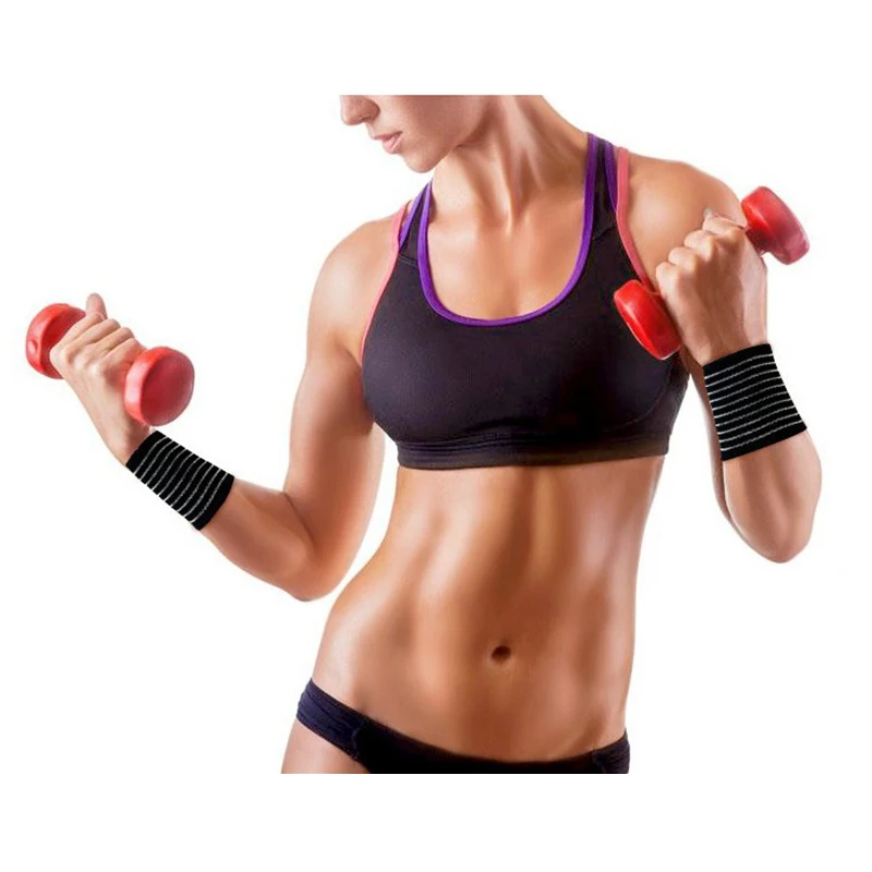 Бандаж для поддержки запястья мужчин и женщин. [2 упаковки] тренировки фитнеса