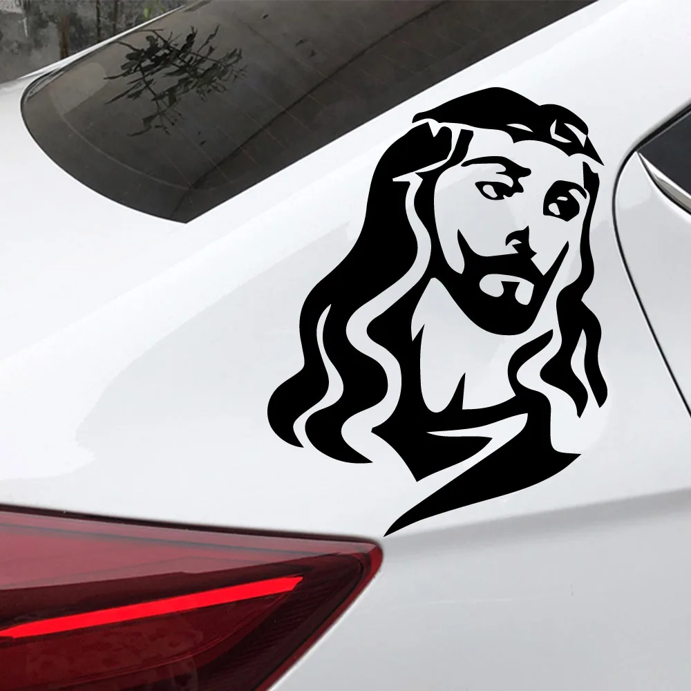 

Car-styling Christian jesus Stickers On The Car Vinyl Auto Sticker Oil Tank Cover Car Styling Custom Sticker