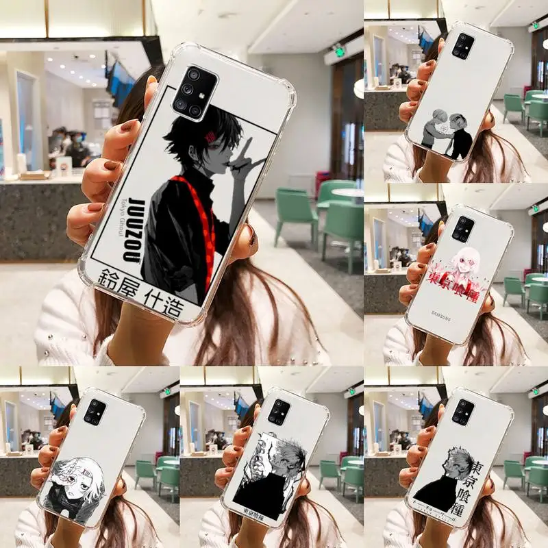 

Tokyo Ghoul Phone Case Transparent For Samsung A51 A50 A71 A70 A81 M60S Note S21 S 20 10 9 8 11 E Plus Ultra