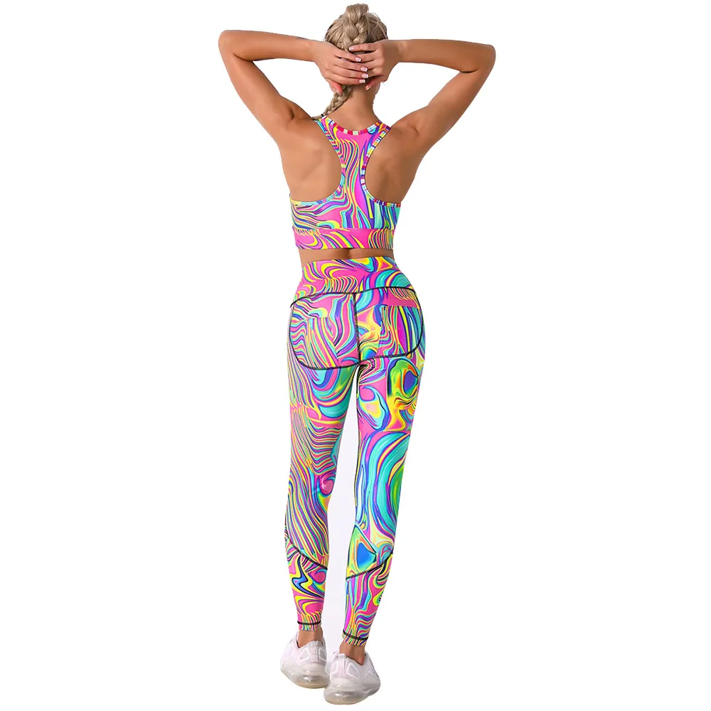 

women fitness set sport tracksuit fashion tracksuits Yoga sets Fitness Body Building Clothing Running free shipping sports wear