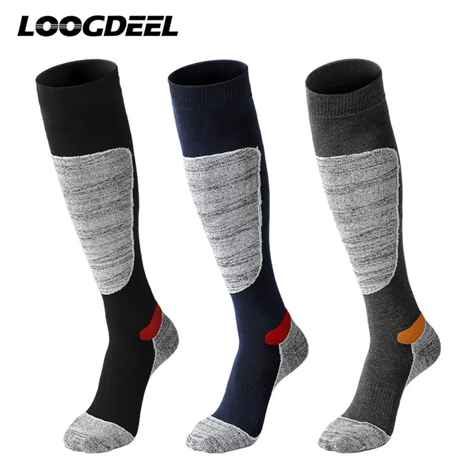 Осенне-зимние теплые лыжные носки looggolf для альпинизма взрослых мужчин и женщин