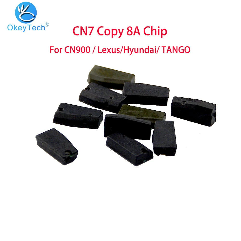 

OkeyTech 5/10Pcs CN7 Copy 8A Chip For Toyota For Hyundai For Lexus Remote Car Key Chip Can Works with CN900 CN900mini TANGO